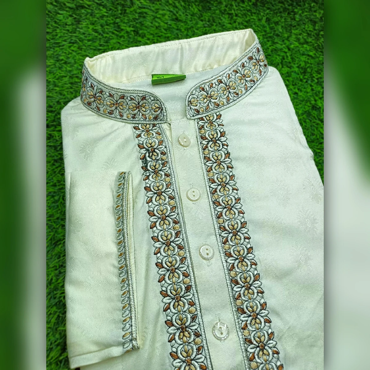 Soft Cotton Embroidery Panjabi