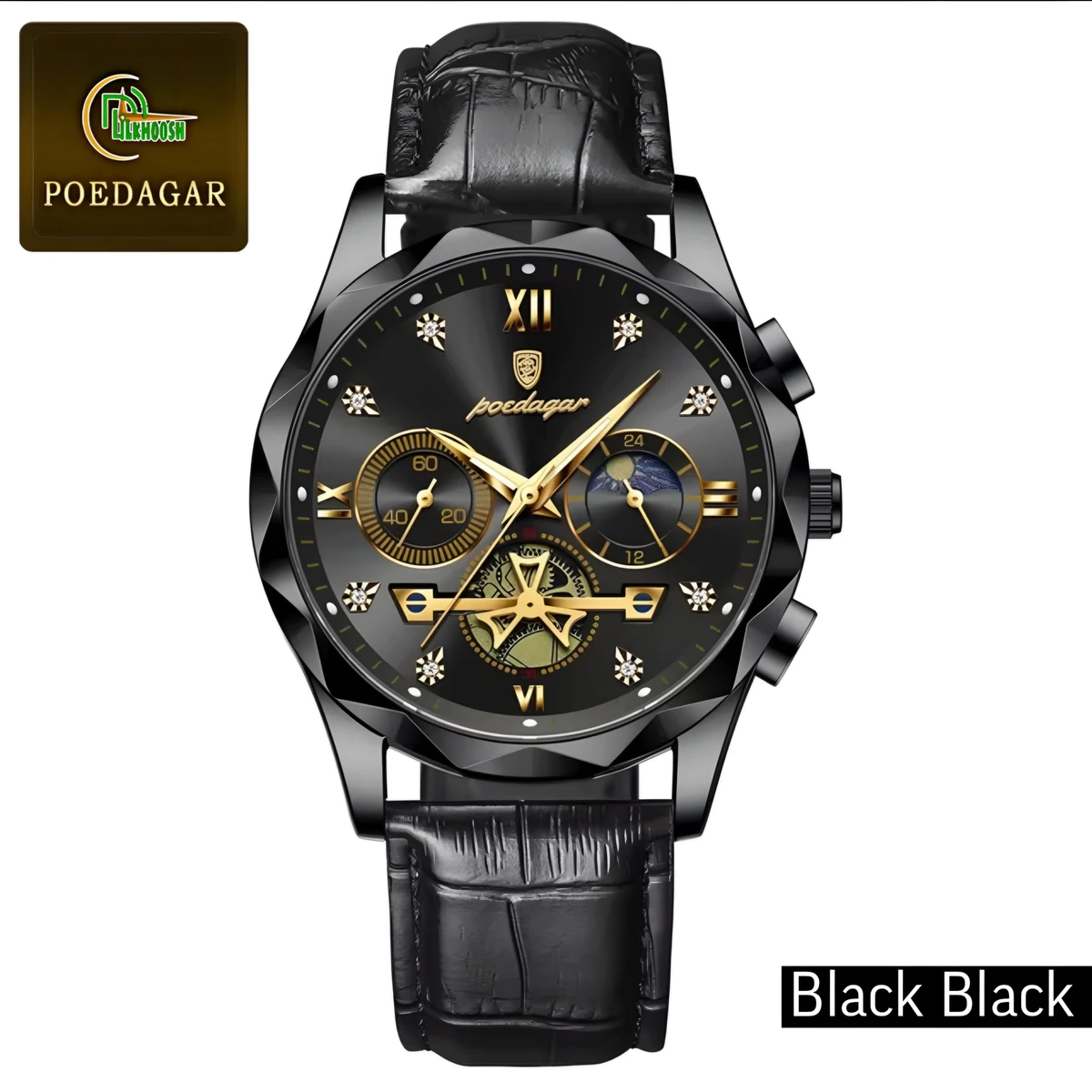 POEDAGAR 996 Artificial leather Luxury Watch for Man - Image 4