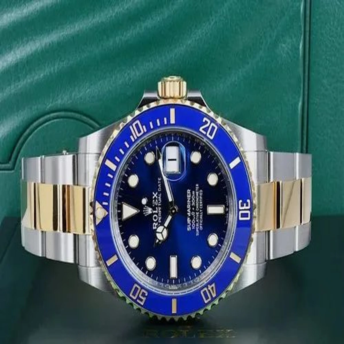 Rolex Submariner PR16233B Two Tone 41mm Mens Replica Watch  (Blue Dial) - Image 5