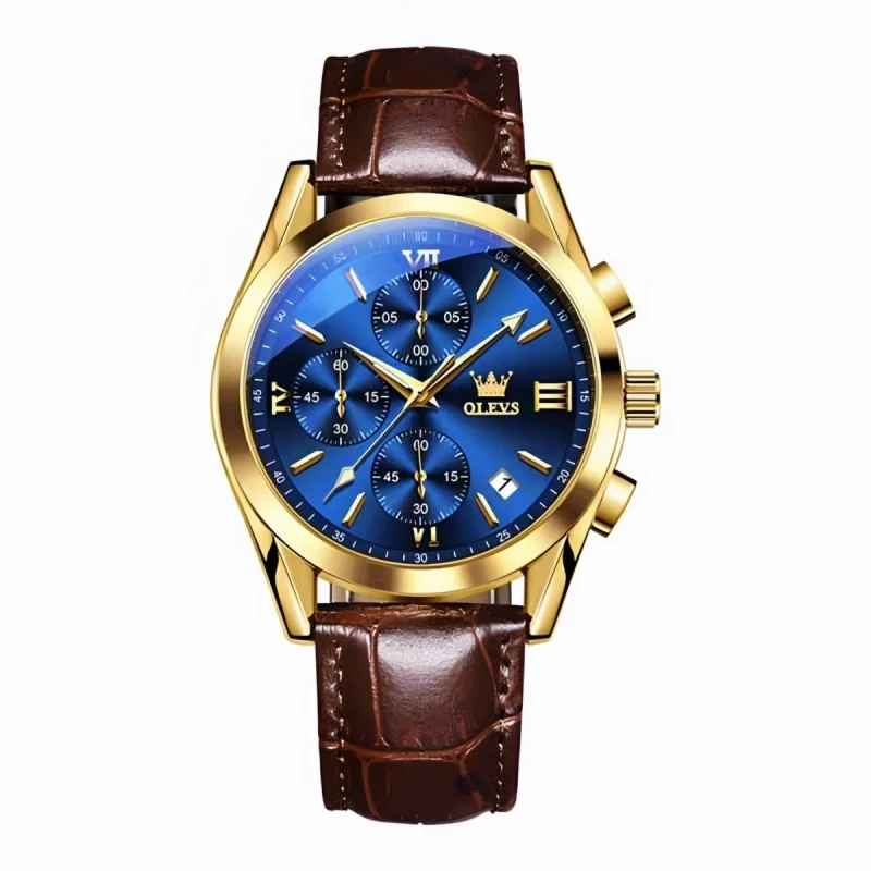 Sun glass And Watch Men - Blue - ( Combo Pack )