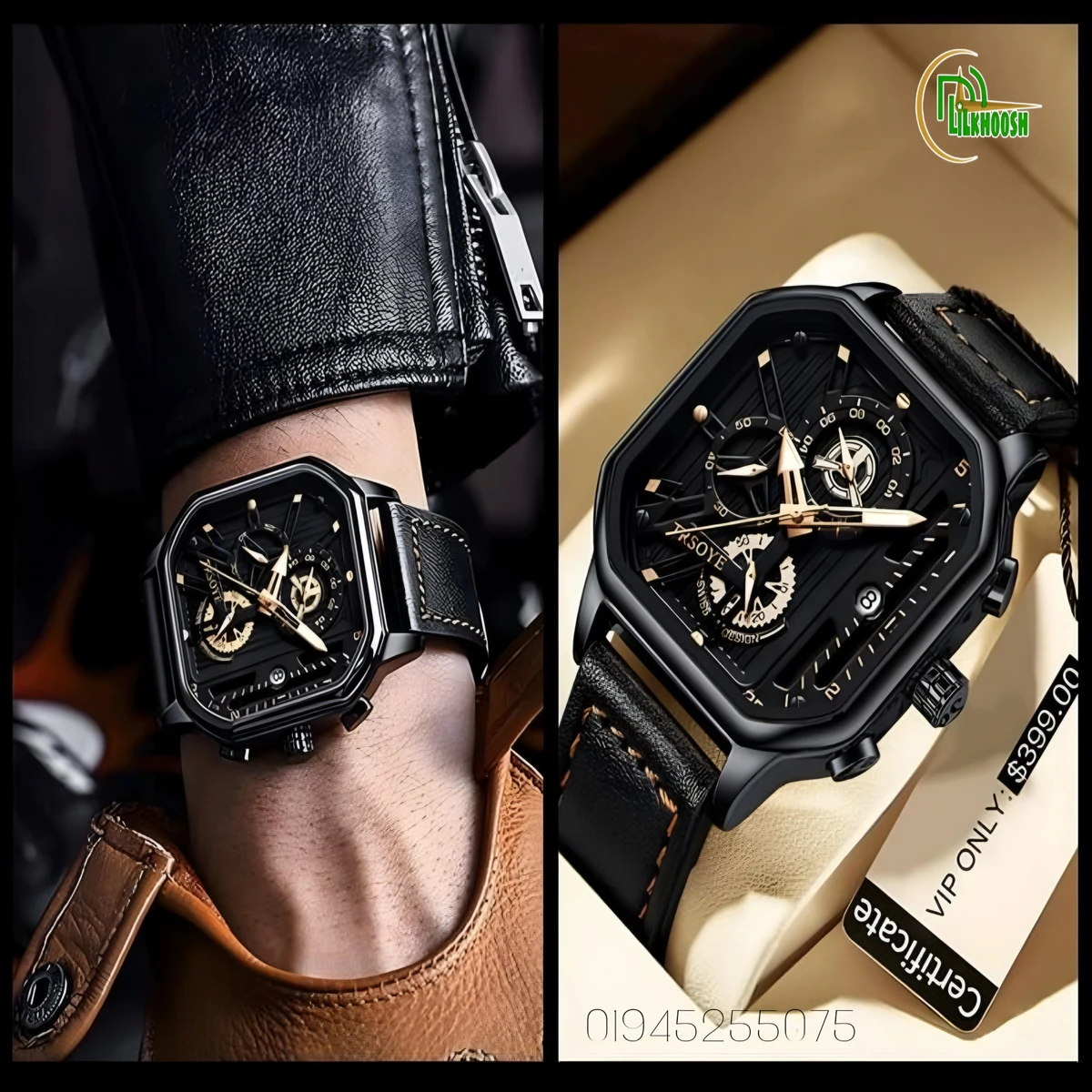 TRSOYE Luxury Leather Belt Wrist Watch - Image 3